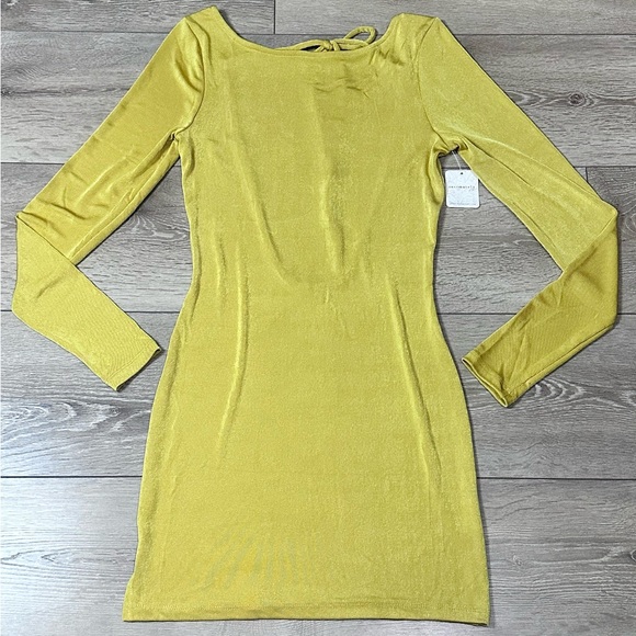 NWT Intimately Free People Call Me Later Mini Dress Ceylon Yellow - Picture 7 of 16